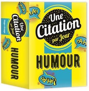 Couverture du livre « Une citation par jour humour (édition 2020) » de  aux éditions Hugo Image