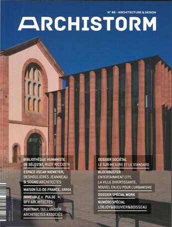 Couverture du livre « Archistorm n 98 - septembre/octobre 2019 » de  aux éditions Archistorm