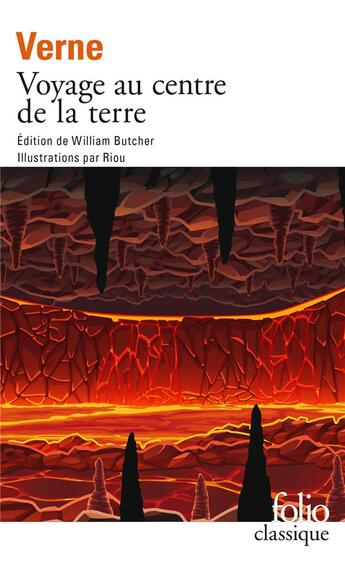 Couverture du livre « Voyage au centre de la terre » de Jules Verne et Riou aux éditions Folio