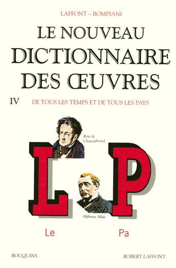 Couverture du livre « Nouveau dictionnaire des oeuvres - tome 4 - vol04 » de  aux éditions Bouquins