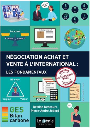 Couverture du livre « Négociation achat et vente à l'international » de Bettina Descours et Pierre-André Jobard aux éditions Genie Des Glaciers