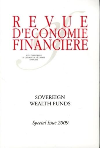 Couverture du livre « Sovereign wealth funds » de  aux éditions Association D'economie Financiere