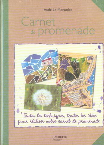 Couverture du livre « Carnet De Promenade » de Aude Le Morzadec aux éditions Hachette Pratique