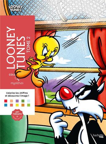 Couverture du livre « Art-thérapie ; Coloriages mystères : Looney Tunes Tome 2 » de Alexandre Karam aux éditions Hachette Heroes