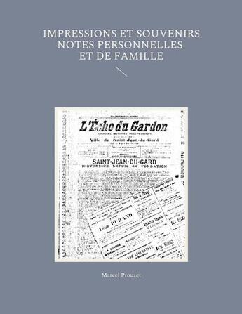 Couverture du livre « Journal Marcel Prouzet » de Marcel Prouzet aux éditions Les Funambulles