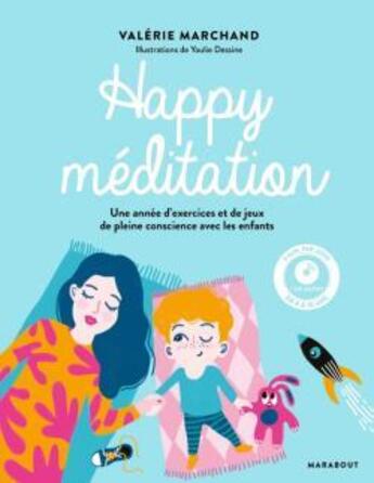 Couverture du livre « Happy meditation + cd » de Marchand Valerie aux éditions Marabout