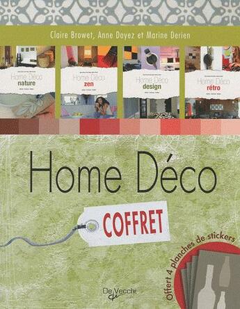 Couverture du livre « Home déco » de Claire Browet aux éditions De Vecchi