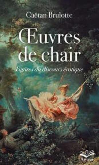 Couverture du livre « Oeuvres de chair : figures du discours érotique » de Gaetan Brulotte aux éditions Presses De L'universite De Laval