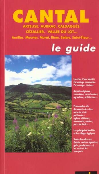 Couverture du livre « Cantal » de Pierre Wirth aux éditions Renaissance Du Livre