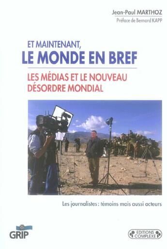 Couverture du livre « Et maintenant, le monde en bref » de  aux éditions Grip