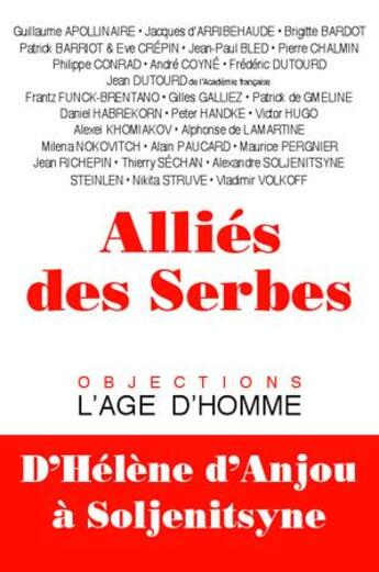 Couverture du livre « Allies des serbes » de  aux éditions L'age D'homme