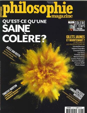 Couverture du livre « Philosophie magazine n 126 - qu'est-ce qu'une saine colere ? fevrier 2019 » de  aux éditions Philo Revue