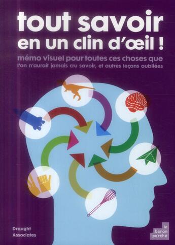 Couverture du livre « Tout savoir en un clin d'oeil ; mémo visuel pour toutes ces choses que l'on n'aurait jamais cru savoir, et autres leçons oubliées » de  aux éditions Le Baron Perche