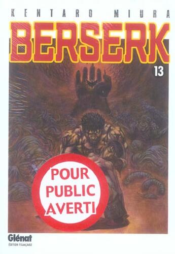 Couverture du livre « Berserk Tome 13 » de Kentaro Miura aux éditions Glenat