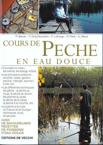 Couverture du livre « Cours de peche en eau douce » de Baran aux éditions De Vecchi