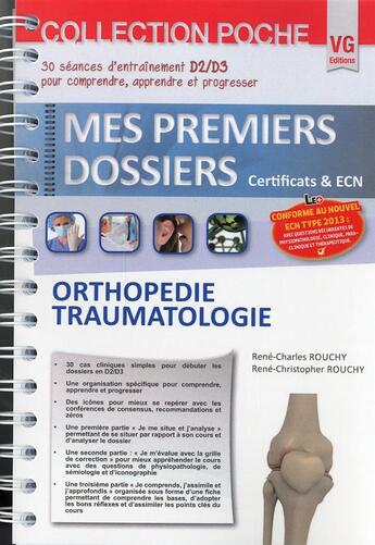 Couverture du livre « Mes premiers dossiers de poche orthopedie » de Charles Rouchy Rene aux éditions Vernazobres Grego