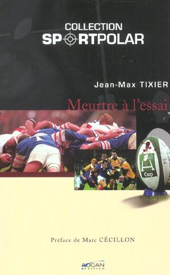 Couverture du livre « Meurtre A L'Essai » de Jean-Max Tixier aux éditions Adcan