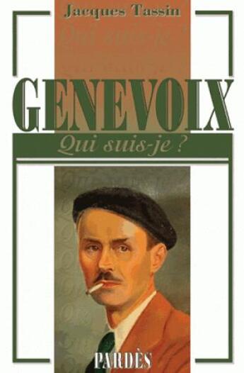 Couverture du livre « Genevoix » de Jacques Tassin aux éditions Pardes