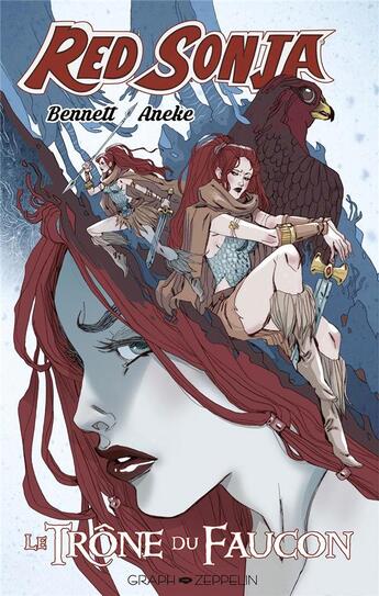 Couverture du livre « Red Sonja : le trône du faucon » de Marguerite Bennett et Aneke et Diego Galindo aux éditions Graph Zeppelin