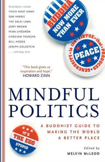 Couverture du livre « Mindful Politics » de Melvin Mcleod aux éditions Wisdom Publications