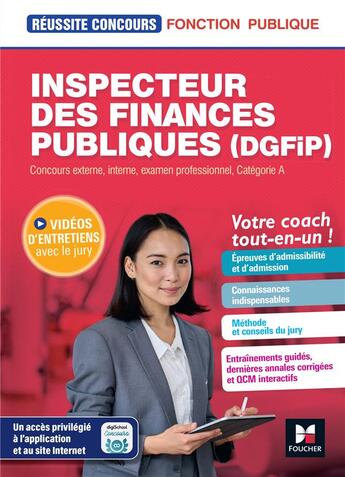 Couverture du livre « Reussite concours inspecteur des finances publiques dgfip - preparation complete » de Michael Mulero aux éditions Foucher