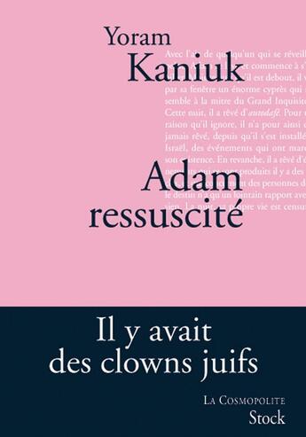 Couverture du livre « Adam ressuscité » de Kaniuk-Y aux éditions Stock