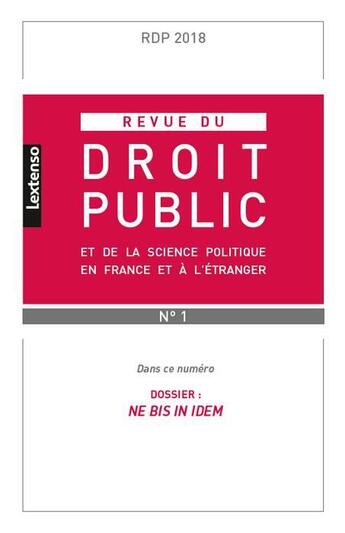 Couverture du livre « Revue du droit public et de la science politique en france et a l etranger n 1-2 » de  aux éditions Lgdj