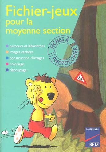 Couverture du livre « Fichier-jeux pour la moyenne section » de Guirao-Jullien aux éditions Retz