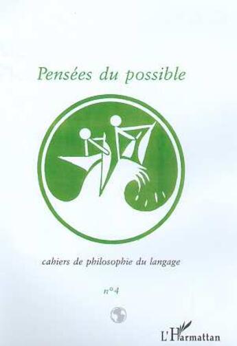 Couverture du livre « Pensées du possible » de  aux éditions L'harmattan