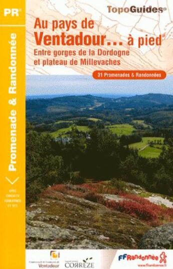 Couverture du livre « Pays de Ventadour à pied ; 19 - pr - p191 » de  aux éditions Ffrp