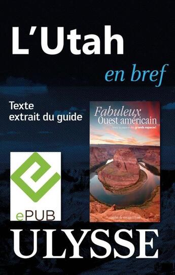 Couverture du livre « L'Utah en bref » de  aux éditions Ulysse