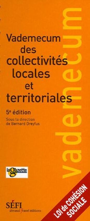 Couverture du livre « Vademecum » de Bernard Dreyfus aux éditions Arnaud Franel