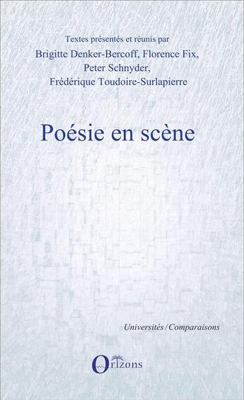 Couverture du livre « Poésie en scène » de  aux éditions Orizons