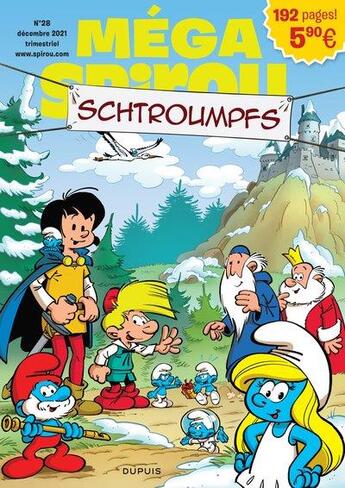 Couverture du livre « Méga Spirou hors-série ; Schtroumpfs » de  aux éditions Dupuis