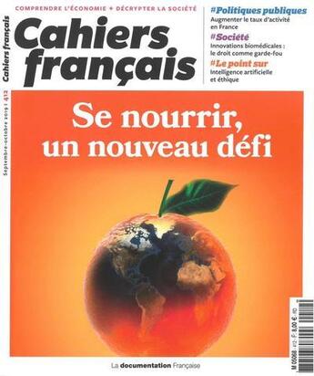 Couverture du livre « Cahiers français Tome 412 : se nourrir, un nouveau défi » de Cahiers Francais aux éditions Documentation Francaise