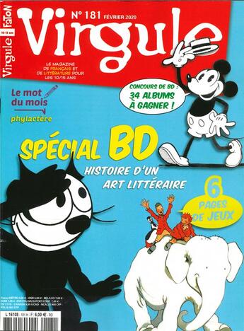 Couverture du livre « Virgule n 181 special bd - fevrier 2020 » de  aux éditions Virgule