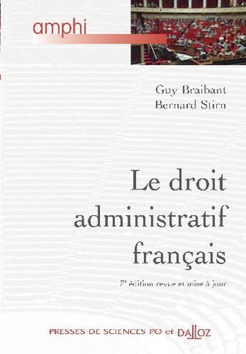 Couverture du livre « Le droit administratif français (7e édition) » de Braibant-G+Stirn-B aux éditions Dalloz