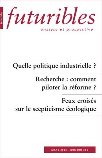 Couverture du livre « Quelle politique industrielle ? » de Portnoff/Paradeise aux éditions Futuribles