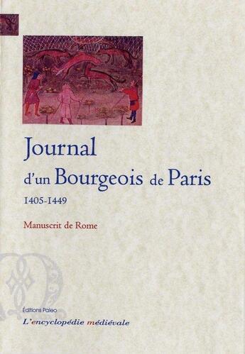 Couverture du livre « Journal d'un bourgeois de Paris. Tome 3 - manuscrit de Rome. » de Anonyme aux éditions Paleo