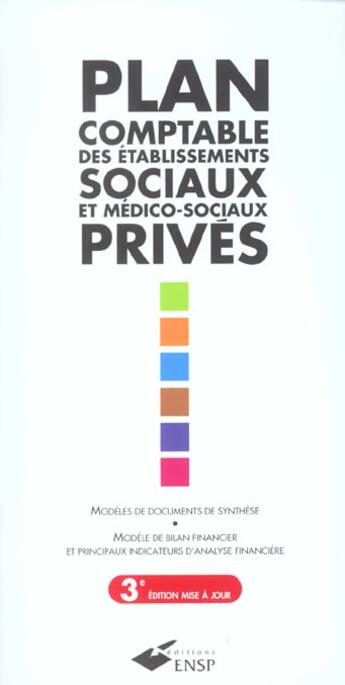 Couverture du livre « Plan Comptable Des Etablissements Prives » de Leroux aux éditions Ehesp