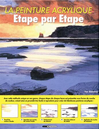 Couverture du livre « La peinture acrylique étape par étape » de Ian Sidaway aux éditions Art Et Images