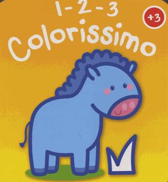 Couverture du livre « 123 colorissimo ; le cheval » de  aux éditions Yoyo Books