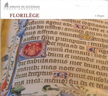 Couverture du livre « Florilege » de De Solesmes Abbaye aux éditions Solesmes