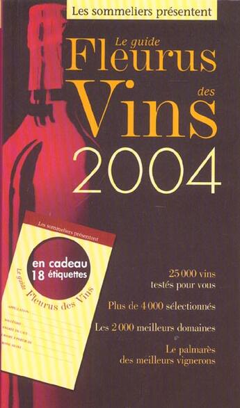 Couverture du livre « Guide des vins fleurus 2004 (édition 2004) » de  aux éditions Mango