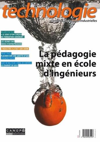 Couverture du livre « Revue technologie T.196 ; la pédagogie mixte en école d'ingénieurs » de  aux éditions Reseau Canope