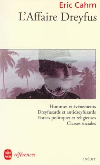 Couverture du livre « L'affaire dreyfus » de Eric Cahm aux éditions Le Livre De Poche