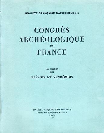 Couverture du livre « Congres archéologique de France 1981 » de  aux éditions Picard