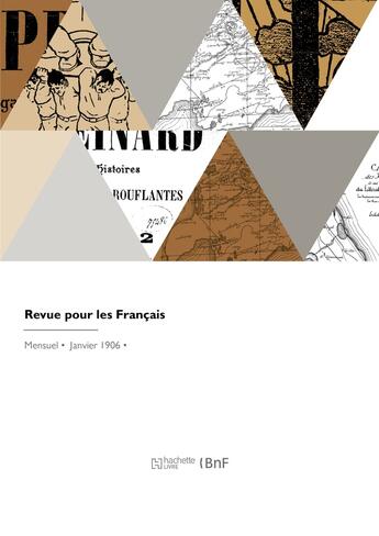 Couverture du livre « Revue pour les Français » de Gaston Bordat aux éditions Hachette Bnf