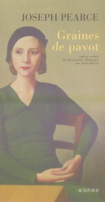 Couverture du livre « Graines de pavot » de Pearce Joseph / Kroo aux éditions Actes Sud