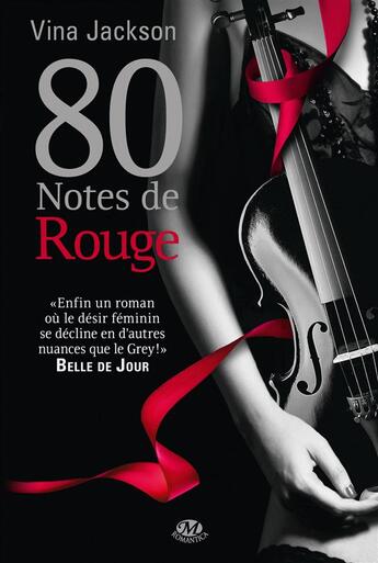 Couverture du livre « 80 notes Tome 3 : 80 notes de rouge » de Vina Jackson aux éditions Milady